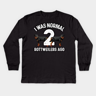 Funny Rottweiler Designs Rott Pet Lovers Kids Long Sleeve T-Shirt